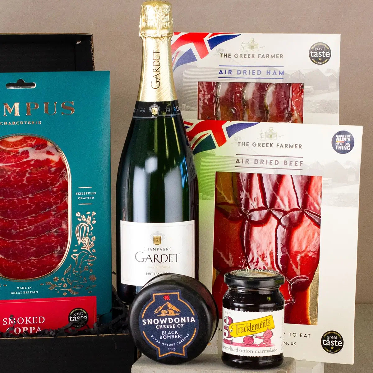 Champagne, Charcuterie and Cheese Hamper