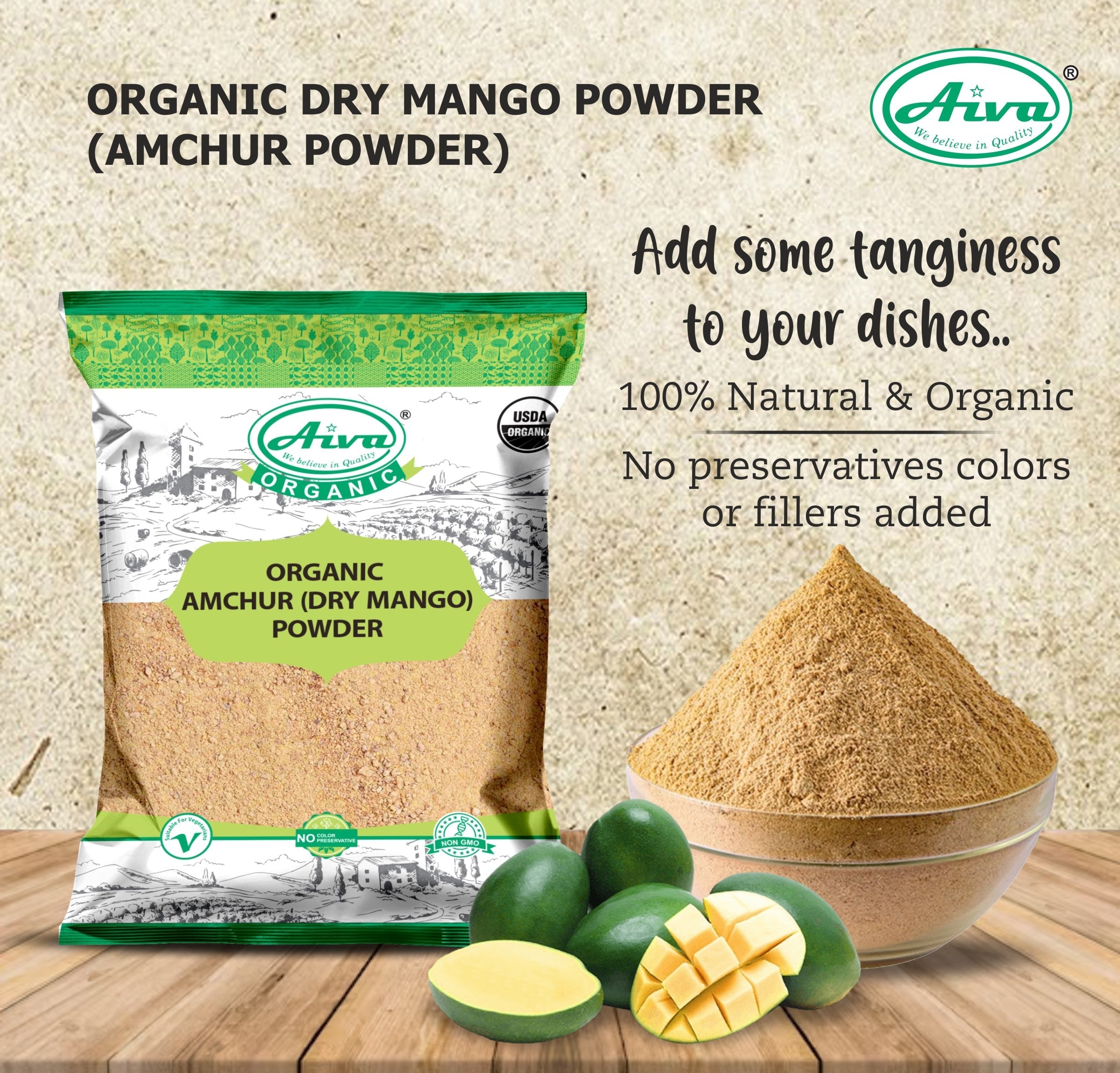 Organic Amchur (Dry Mango) Powder-4