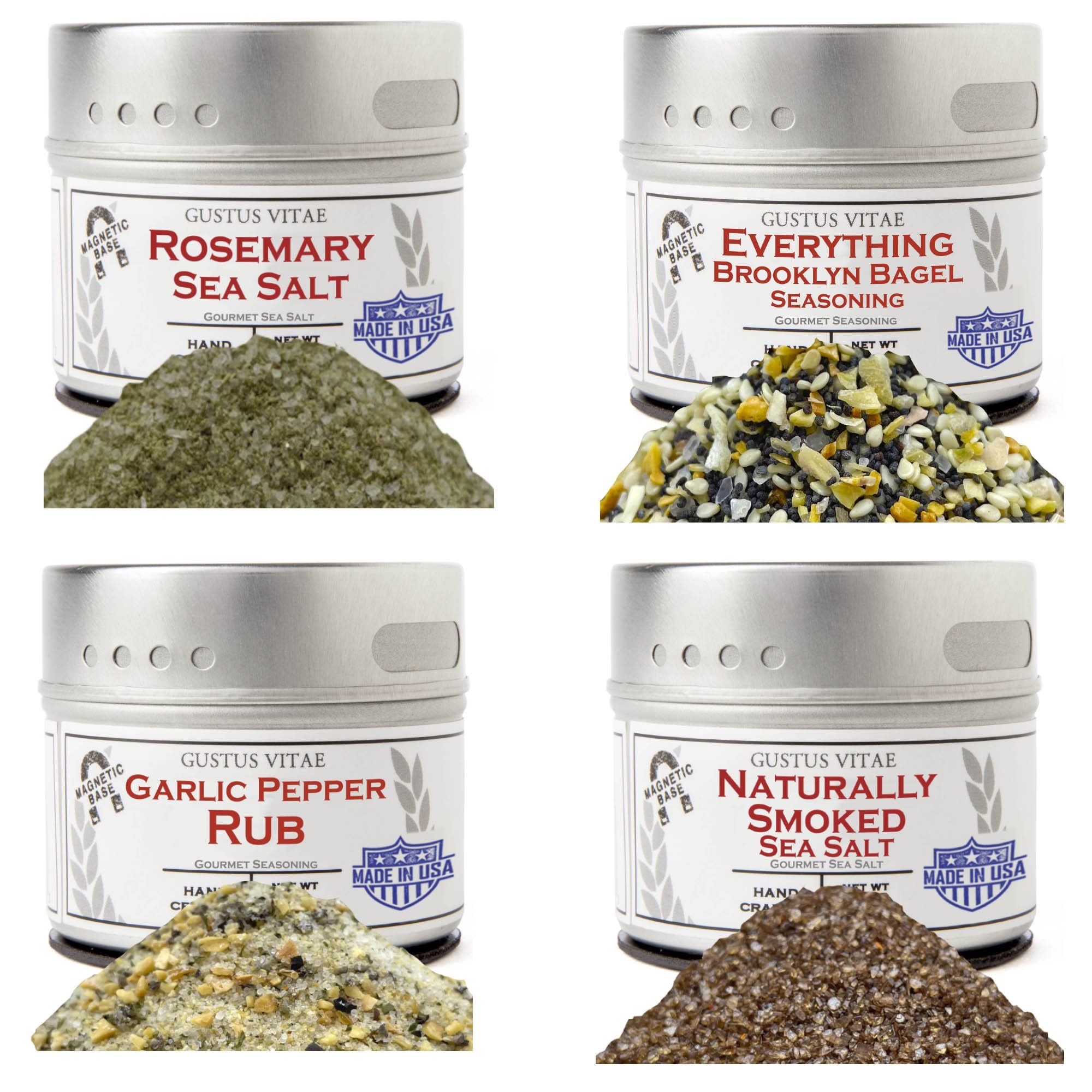 Essential Summer Spices & Sea Salts Pantry Upgrade | Set of 4-0